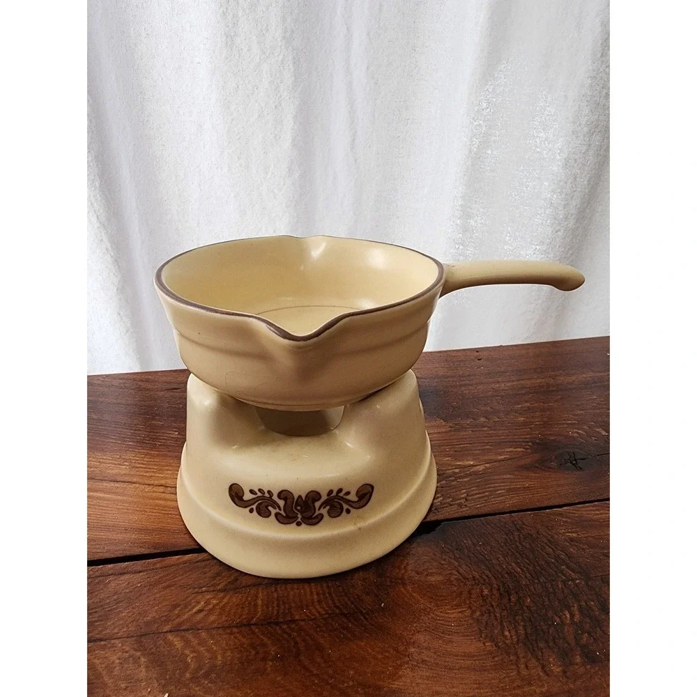 Vintage Pfaltzgraff Village Butter‎ Warmer 2 piece set 116 & 117